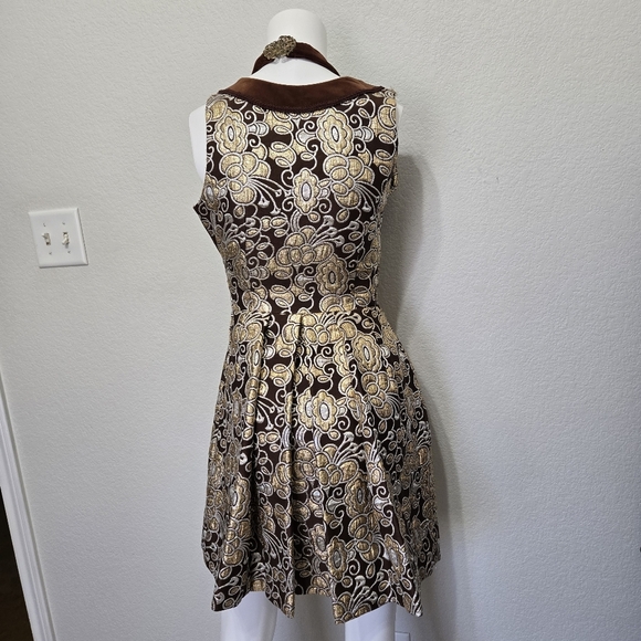 Vntg Dirnol Hock German Sleeveless Dress Size 36 - Picture 4 of 11